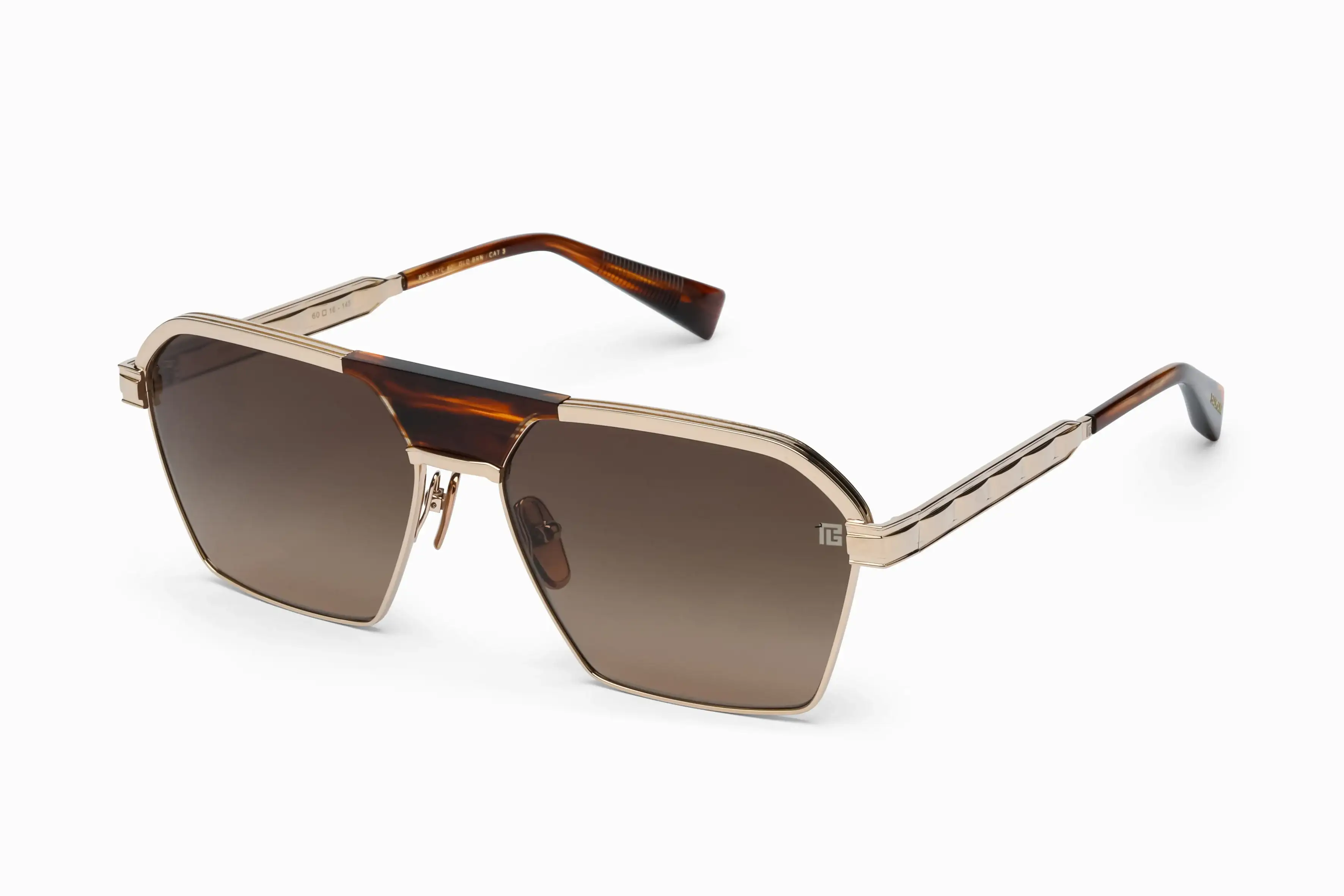 Солнцезащитные очки BALMAIN SERGEANT BPS-177C-60 GLD-BRN (60-16)