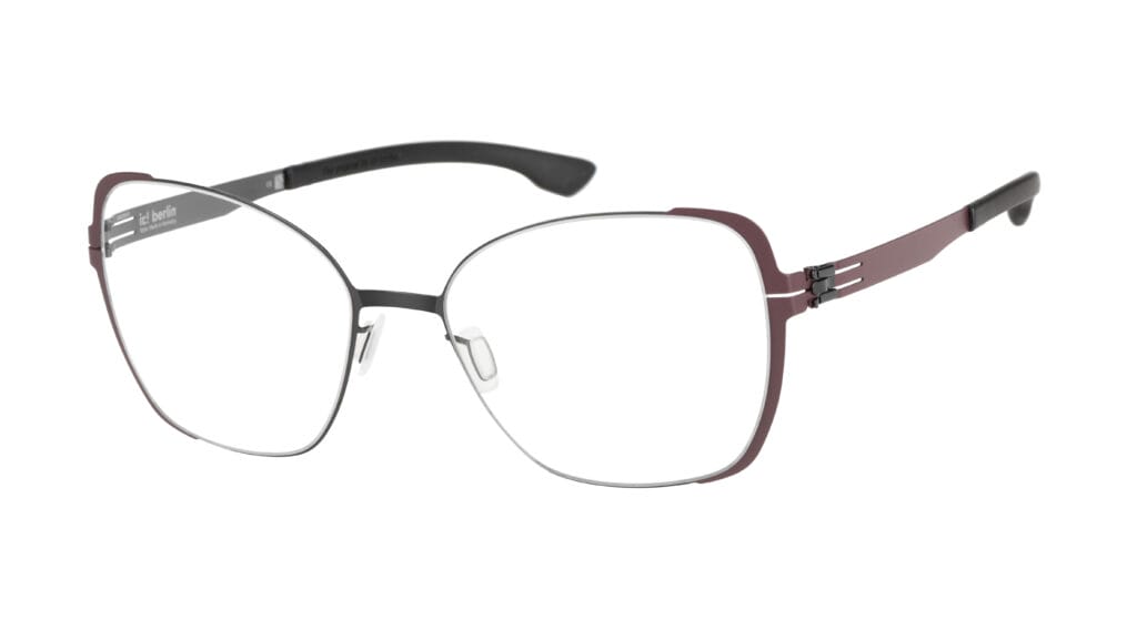 Оправа IC! BERLIN IC IRINE BORDEAUX SIDES-GUN-METAL/BLACK (55-19)