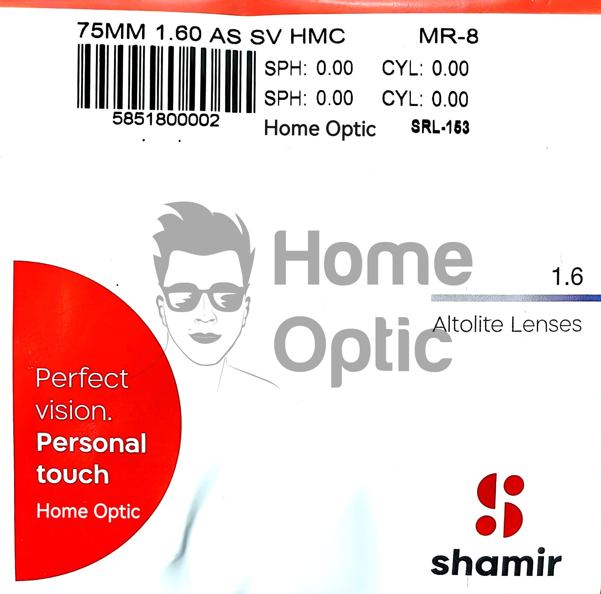 Линза SHAMIR Altolite AS 1.60 НМС