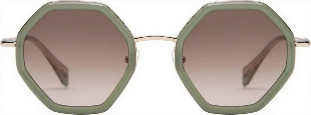 Солнцезащитные очки GIGI STUDIOS GGB ALI GOLD & GREEN (49-24)