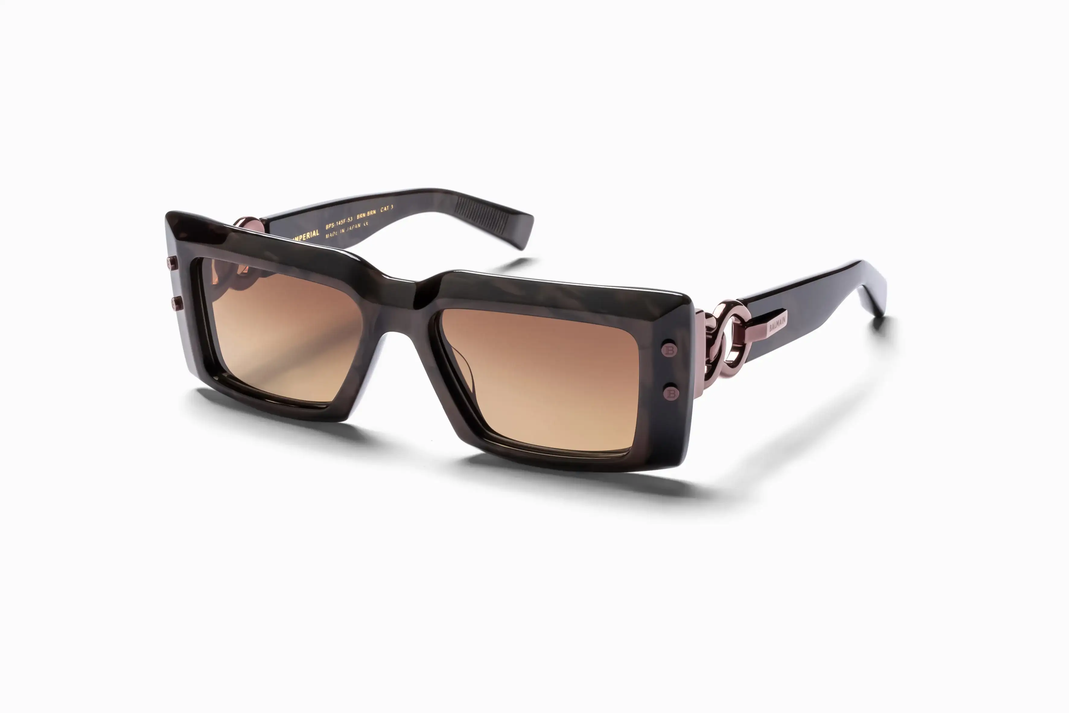 Солнцезащитные очки BALMAIN IMPERIAL BPS-145F-53 BRN-BRN (53-17)