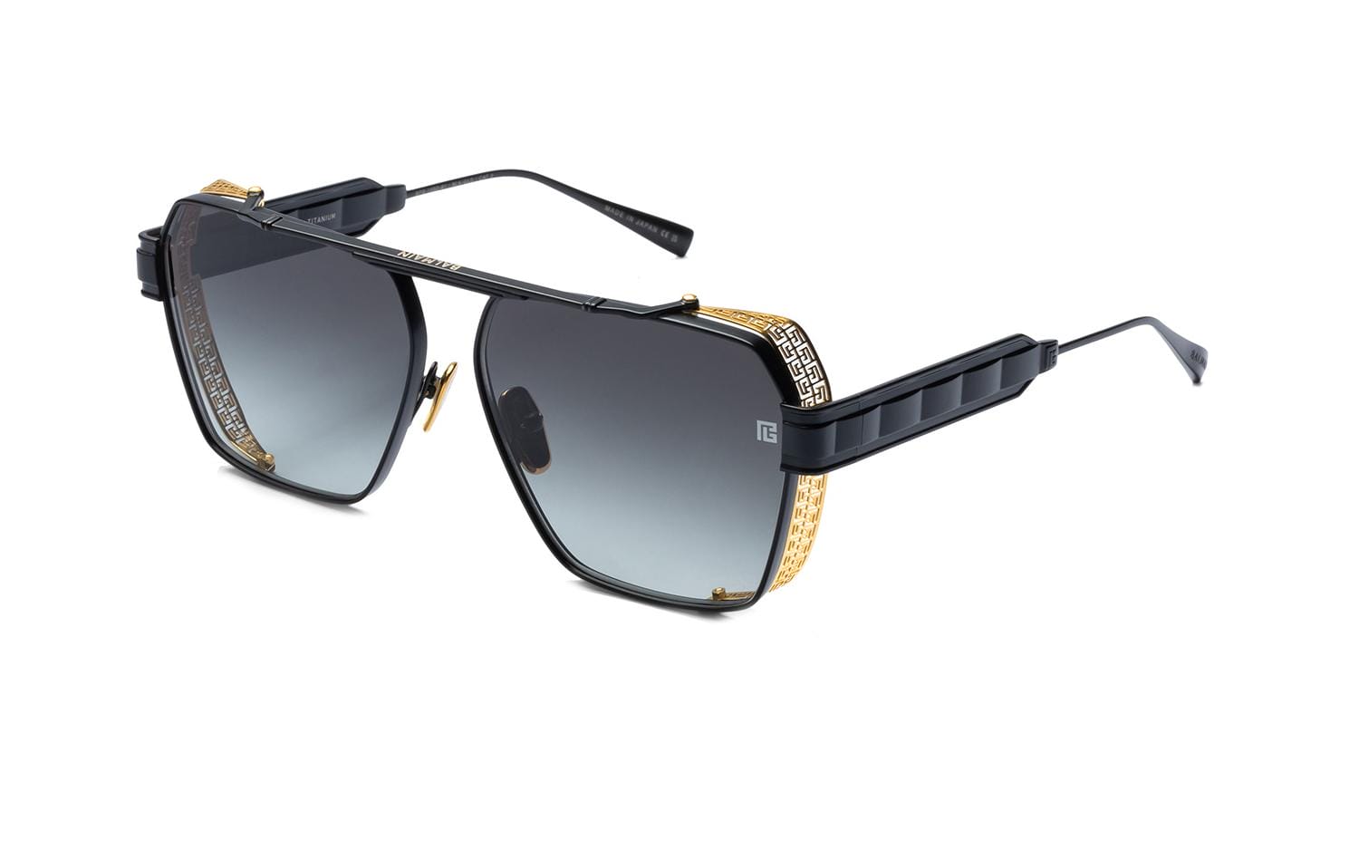 Солнцезащитные очки BALMAIN PREMIER BPS-155D-61 BLK-GLD (61-13,5)