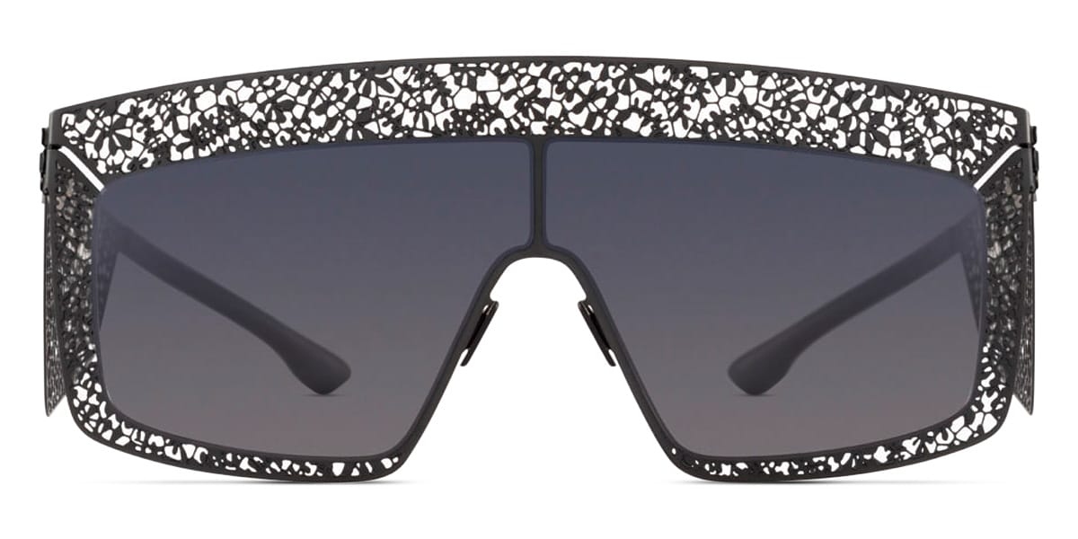 Солнцезащитные очки IC! BERLIN IC LACE VISOR BLACK/BLACK TO GREY (65-18)