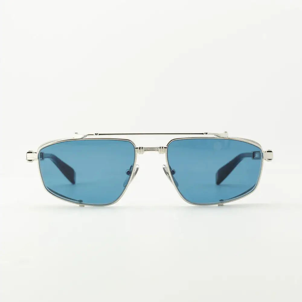 Солнцезащитные очки BALMAIN BRIGADE-V BPS-142F-56 SLV-BLU (56-18)