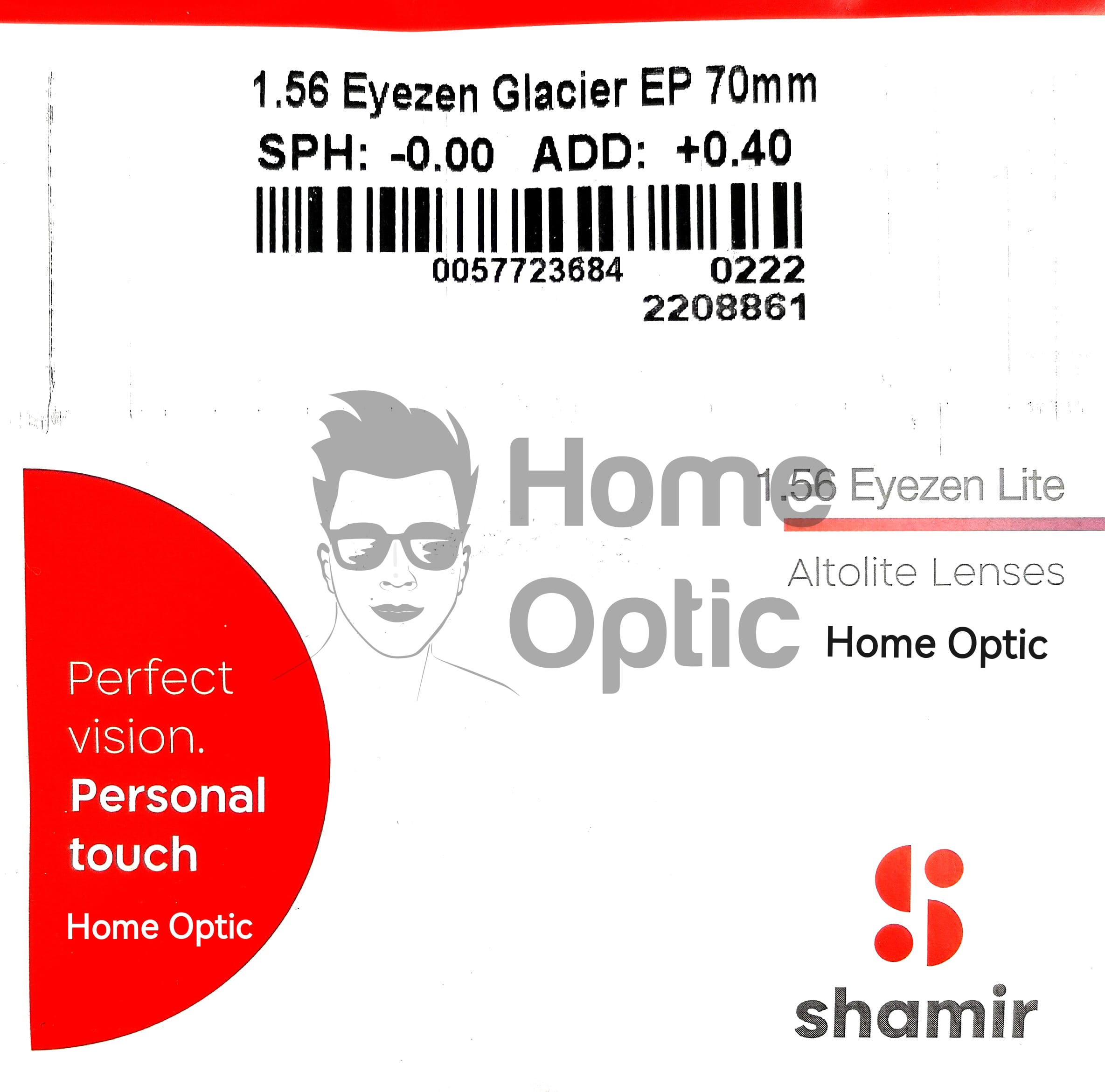 Линза SHAMIR Altolite Eyezen Lite 1.56 Glacier