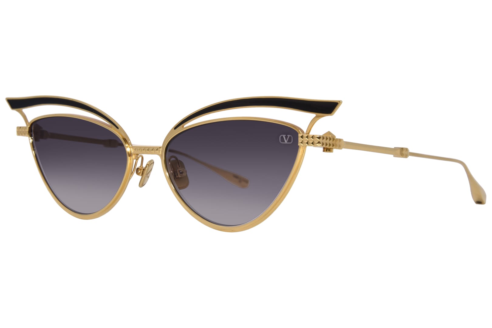 Солнцезащитные очки VALENTINO V-GLASSLINER VLS-118A-55 GLD-BLK (55-17)