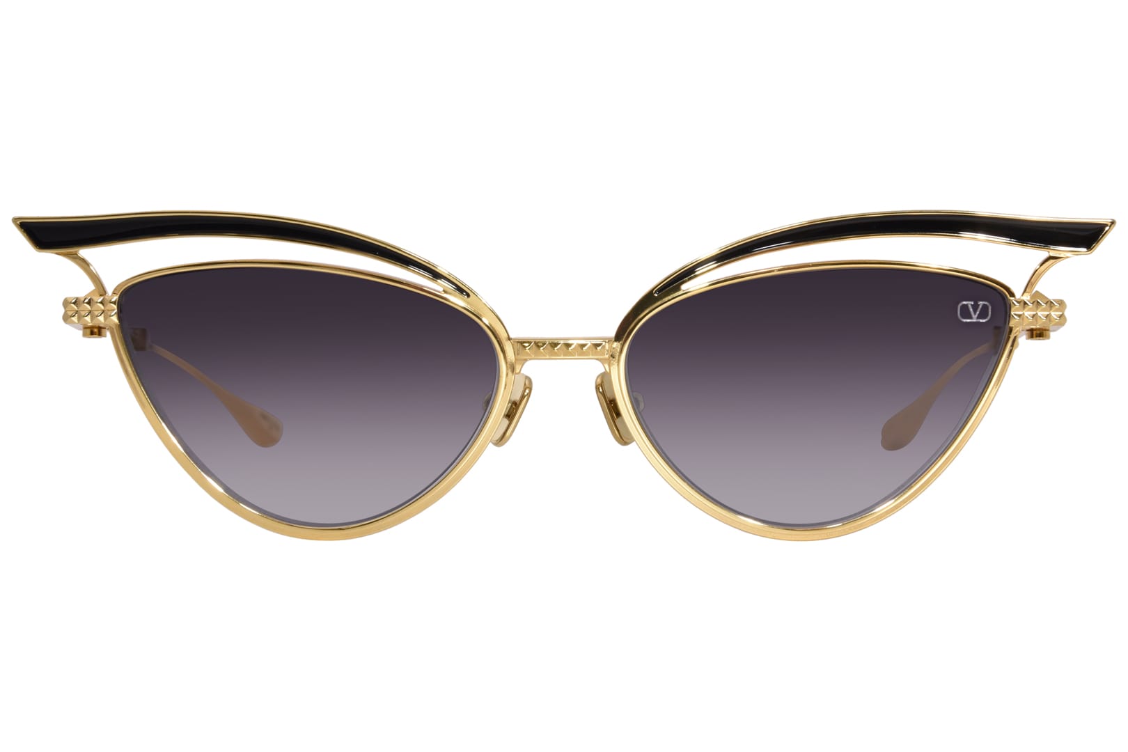 Солнцезащитные очки VALENTINO V-GLASSLINER VLS-118A-55 GLD-BLK (55-17)