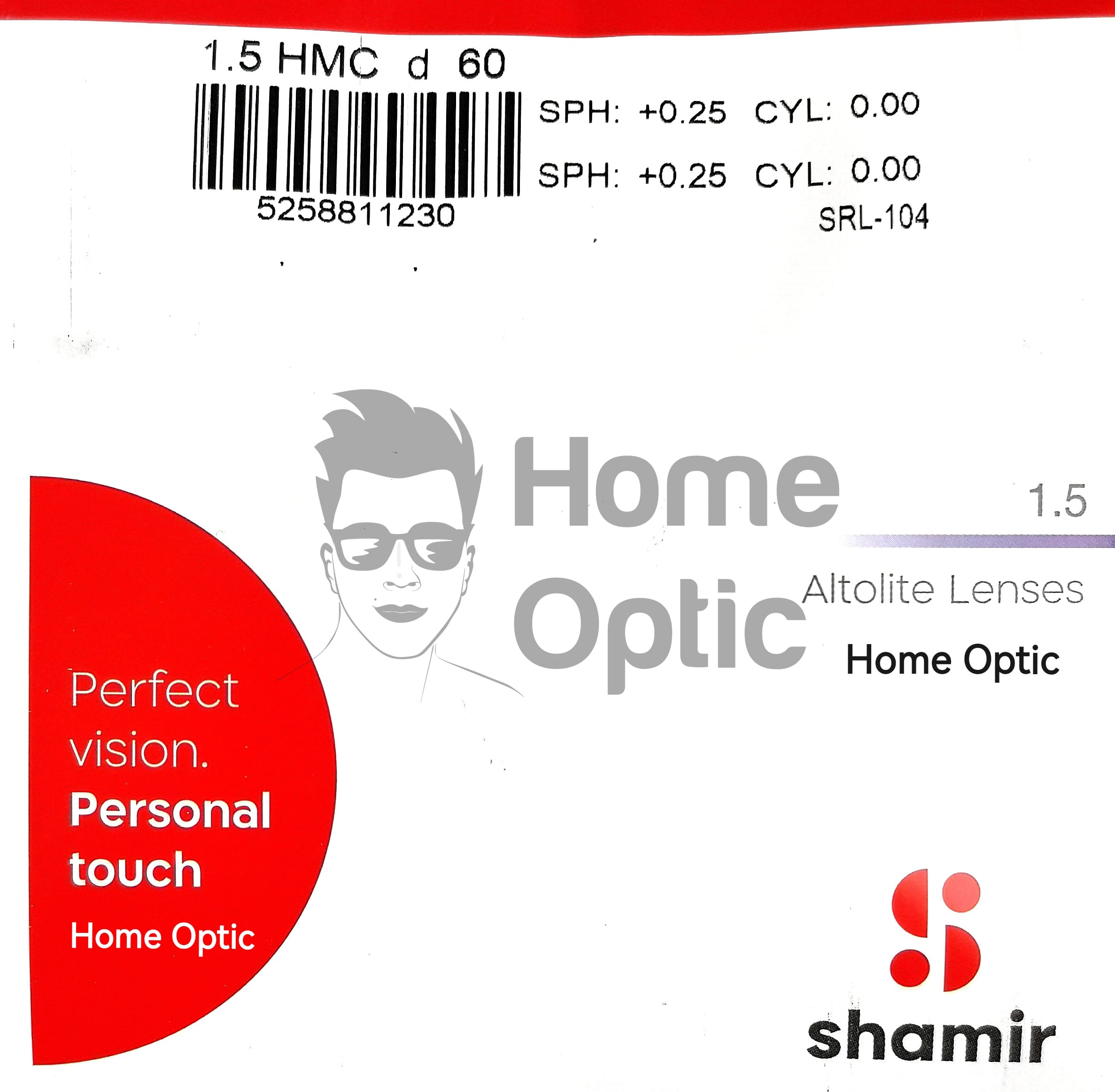 Линза SHAMIR Altolite 1.50 HMC Kids (Ø 60)