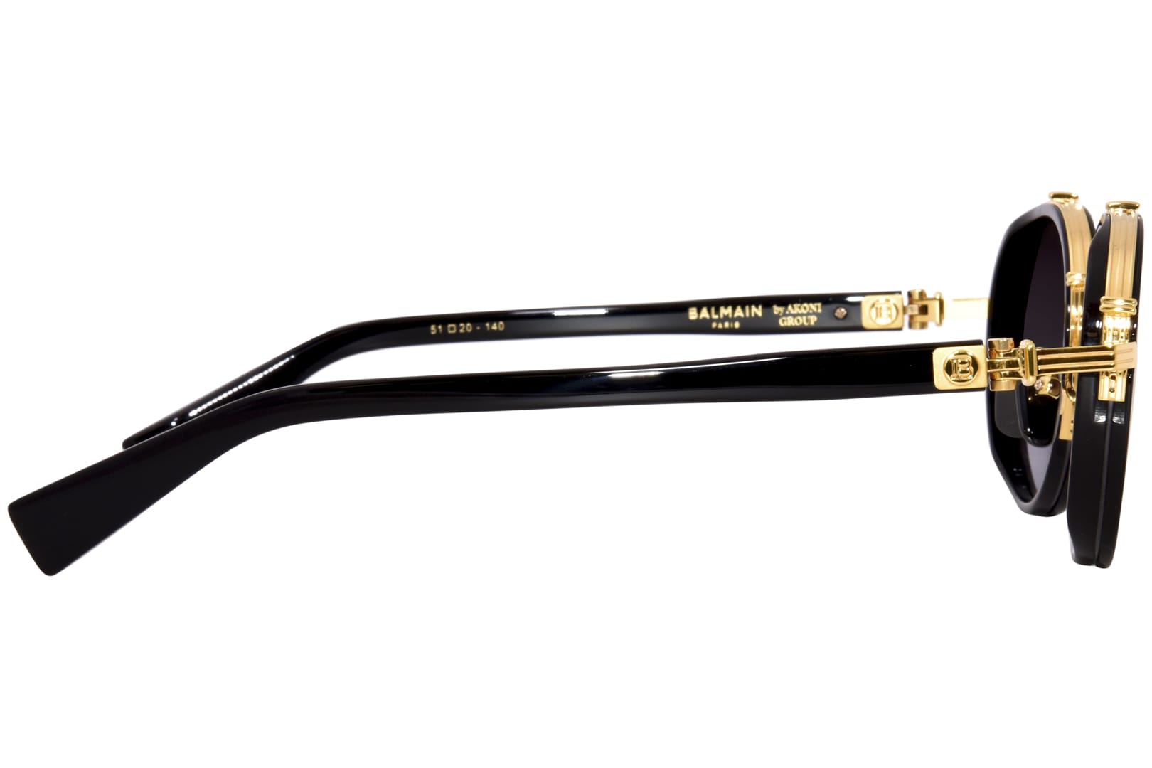 Солнцезащитные очки BALMAIN CROISSY BPS-126A-51 GLD-BLK (51-20)