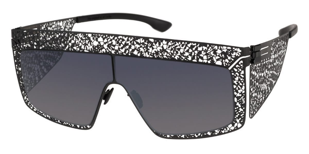 Солнцезащитные очки IC! BERLIN IC LACE VISOR BLACK/BLACK TO GREY (65-18)