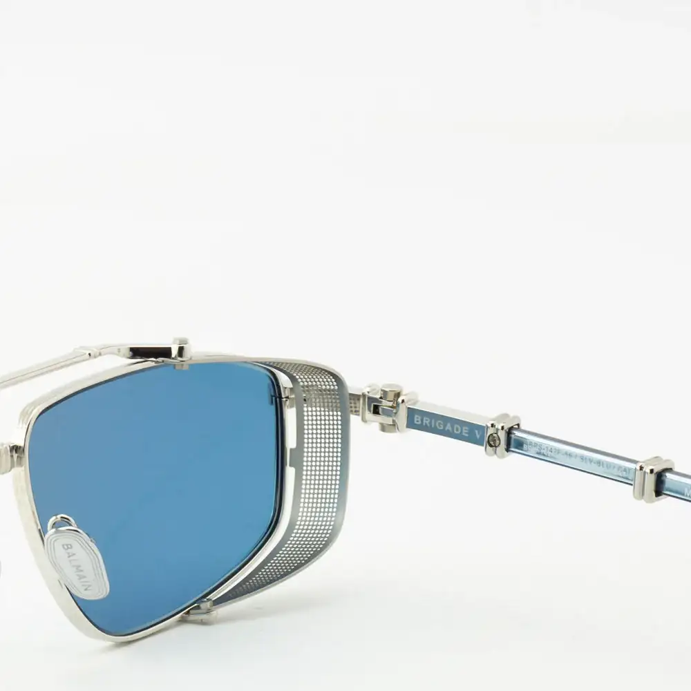 Солнцезащитные очки BALMAIN BRIGADE-V BPS-142F-56 SLV-BLU (56-18)